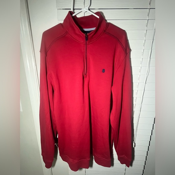XLT NWOT IZOD Red Advantage Performance Pullover Quarter-Zip Sweater - Picture 8 of 10